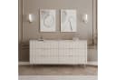 Lookway Kommode SCARLETT 6S Beige Gold Metallgriffe Bild 1