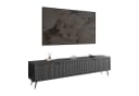 Lookway TV-Schrank SCARLETT 2D Schwarz Gold Metallbeine Bild 2
