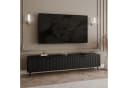 Lookway TV-Schrank SCARLETT 2D Schwarz Gold Metallbeine Bild 3
