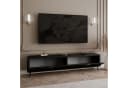 Lookway TV-Schrank SCARLETT 2D Schwarz Gold Metallbeine Bild 4
