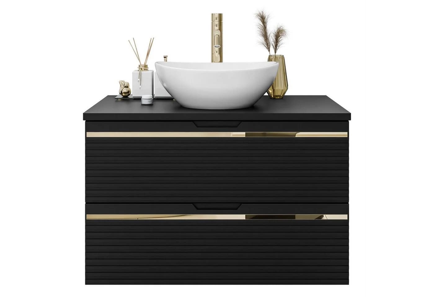 Lookway Badmöbel-Set ARTEMIS II 80 cm mit LED-Spiegel und Soft-Close - Bild 2