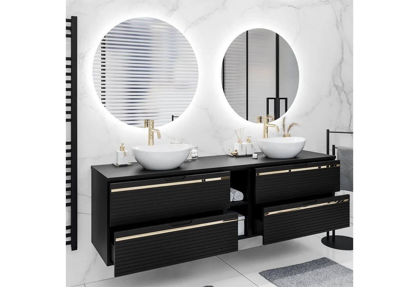 Lookway Badmöbel-Set ARTEMIS III 140 cm mit Soft-Close-System und LED-Spiegel - Bild 4