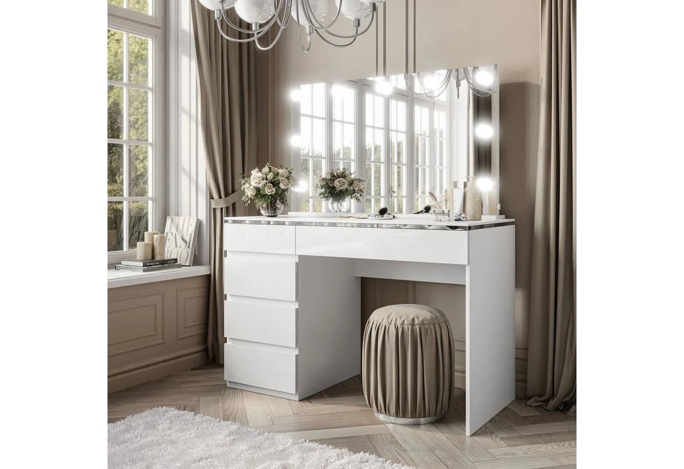 Lookway Schminktisch AURORA II SILVER ELITE mit LED-Spiegel - Bild 3