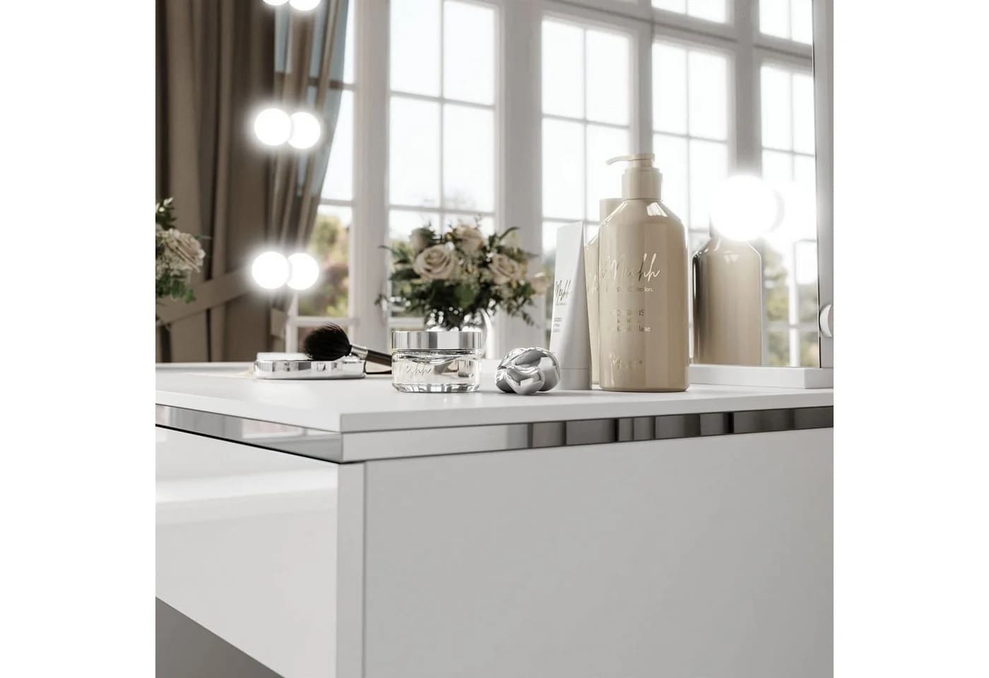 Lookway Schminktisch AURORA II SILVER ELITE mit LED-Spiegel - Bild 5