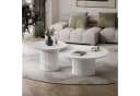 Lookway OVI Couchtisch Set 2-tlg. Weiß PVC-Furnierung Modern Bild 1