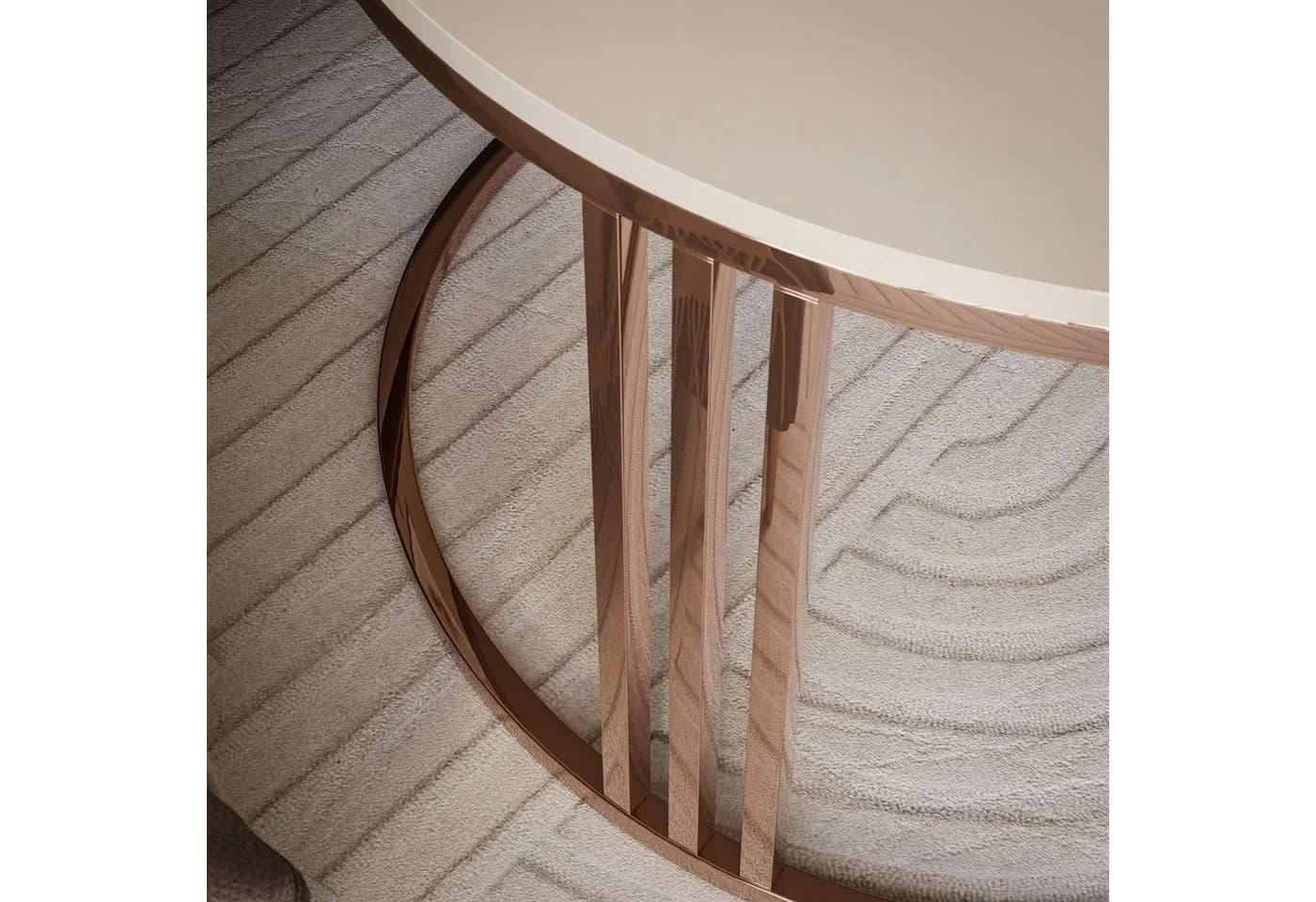 Lookway LORI 2in1 Couchtisch-Set Hochglanz Kupfer 70cm & 50cm - Bild 5
