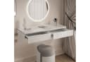 Lookway Schminktisch AURORA SILVER mit LED-Spiegel Bild 4