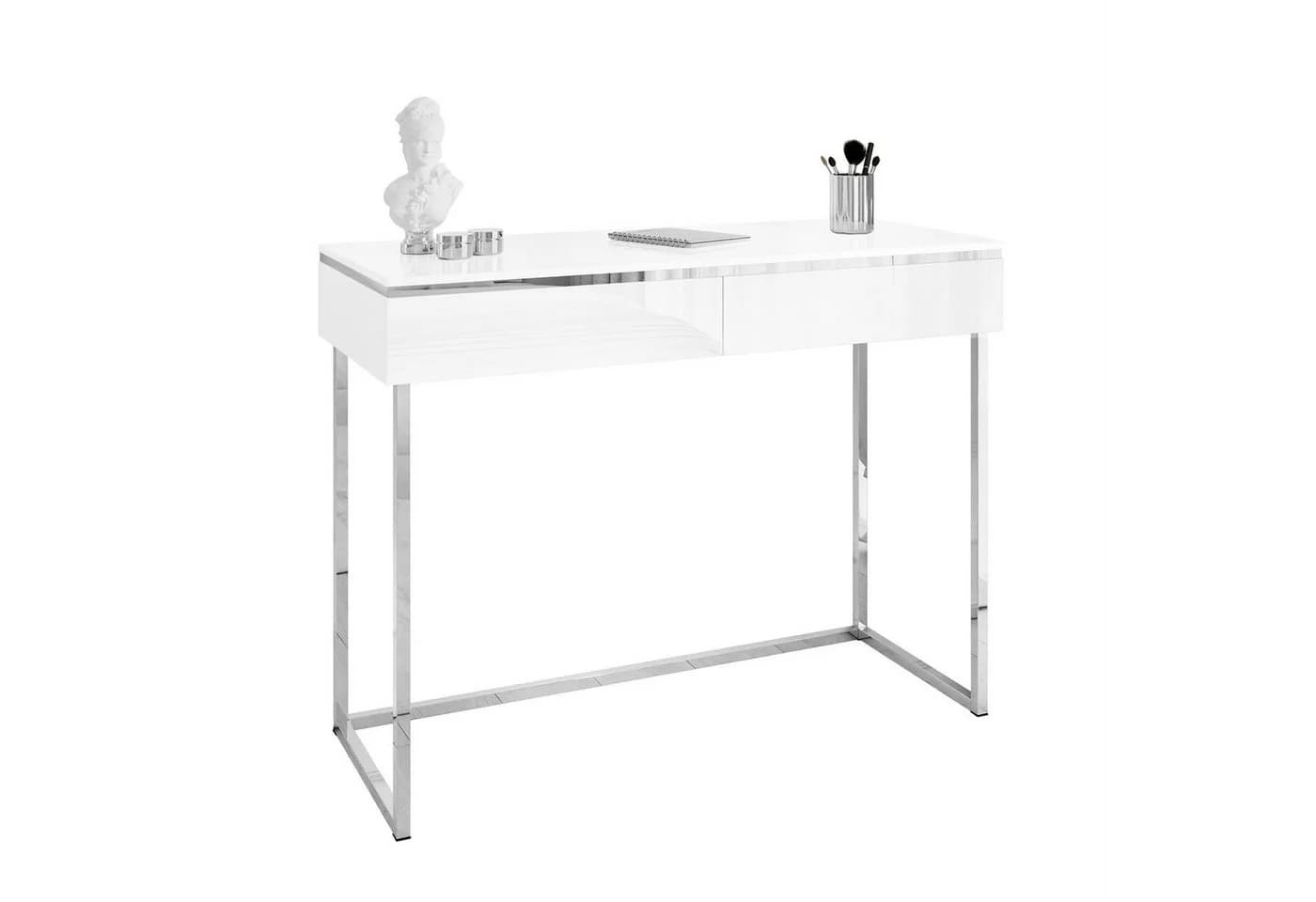 Lookway Konsolentisch AURORA SILVER Weiß Silber - Bild 2
