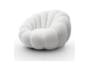 Lookway Drehsessel FLUFFY mit Fußhocker Weiß Modern Bild 3