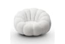 Lookway Drehsessel FLUFFY mit Fußhocker Weiß Modern Bild 5