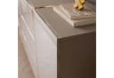 Lookway Kommode ONYX Kaschmir Hochglanz mit goldenen Beinen Bild 5