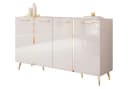 Lookway Kommode ONYX Hochglanz Kaschmir Goldene Beine Bild 2