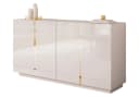 Lookway Kommode ONYX 4D Kaschmir Hochglanz mit goldenen Details Bild 2