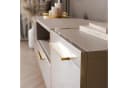 Lookway TV-Schrank ONYX Kaschmir Hochglanz mit goldenen Akzenten Bild 5
