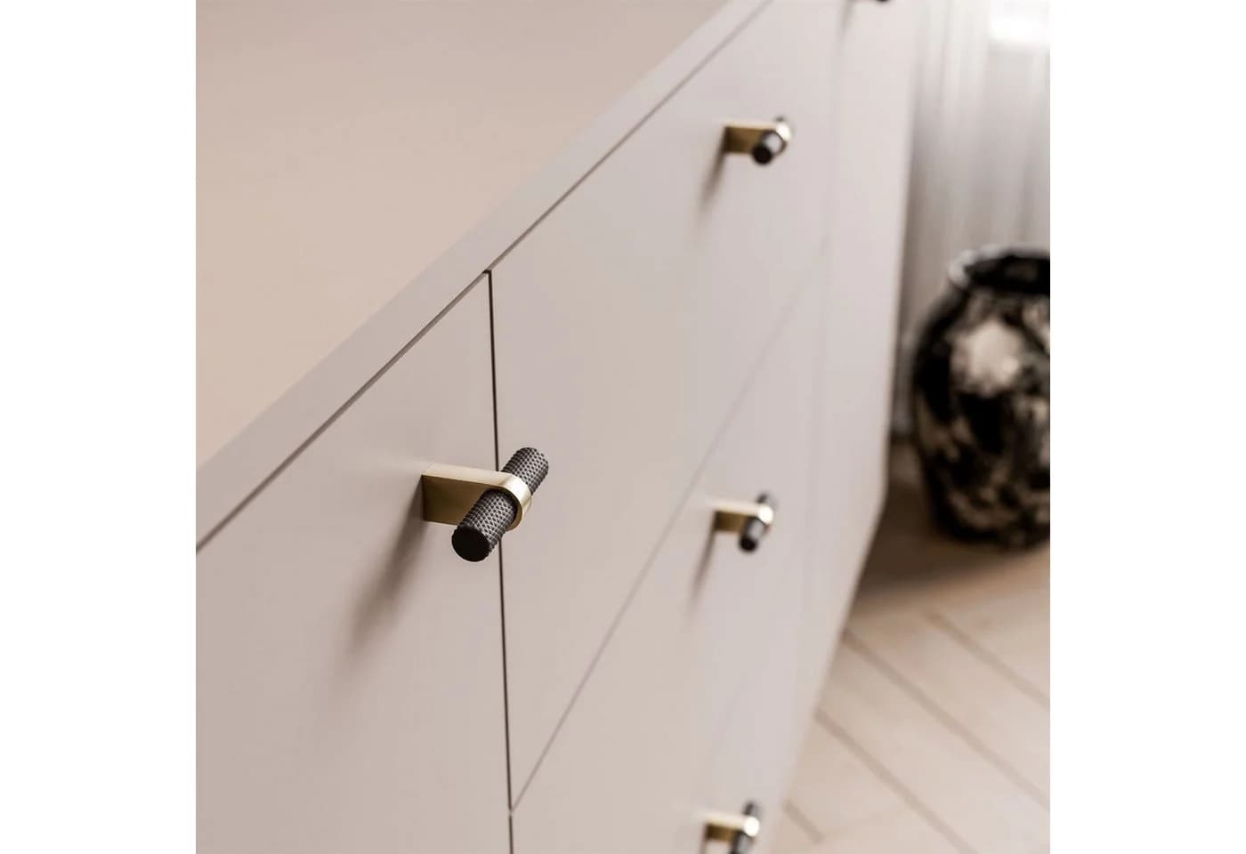 Lookway Kommode ELODIE 190 Schwarz/Kaschmir mit Soft-Close - Bild 5