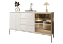 Lookway Kommode ECLIPSE Kaschmir mit LED-Beleuchtung und 3D-Lamellenfront Bild 2