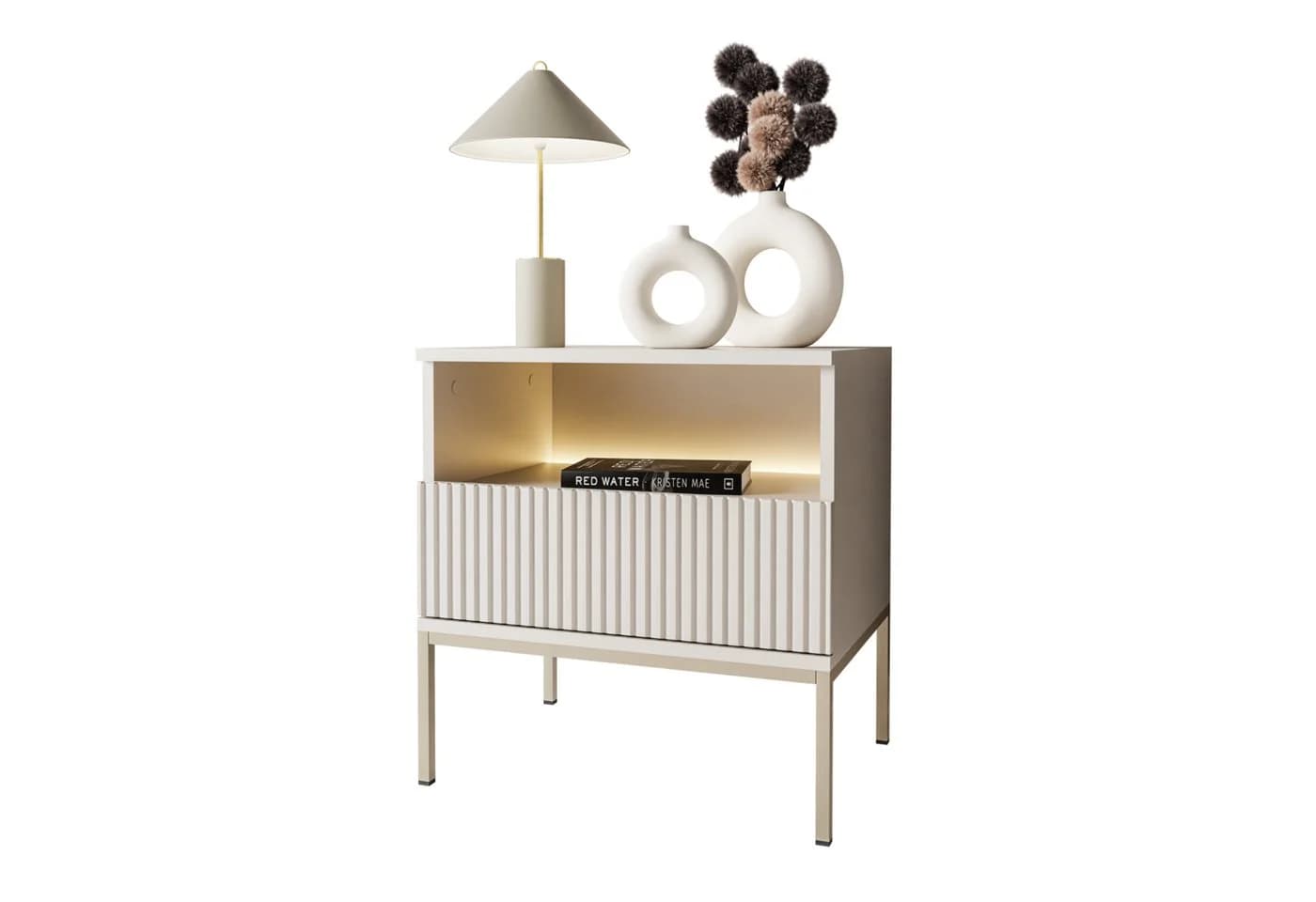 Lookway Nachttisch ECLIPSE S54 Kaschmir mit LED-Beleuchtung - Bild 2