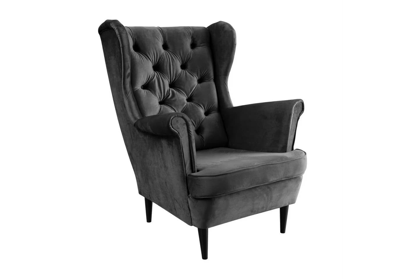 Lookway Relaxsessel TEDDI II Grau Skandinavischer Polstersessel - Bild 2