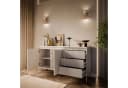Lookway Kommode YASUMI 2D3S Beige 2 Türen 3 Schubladen Modern Bild 4