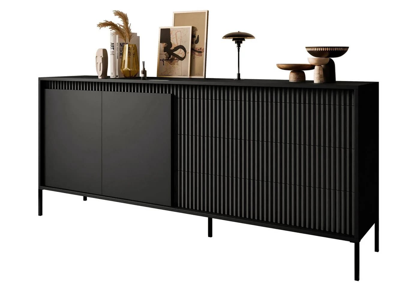 Lookway Kommode YASUMI 2D3S Sideboard mit 2 Türen und 3 Schubladen - Bild 2