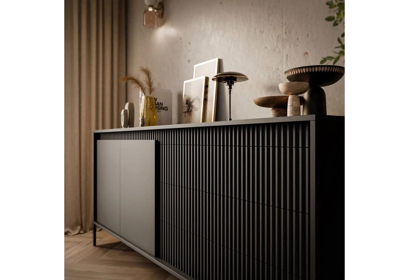 Lookway Kommode YASUMI 2D3S Sideboard mit 2 Türen und 3 Schubladen - Bild 5