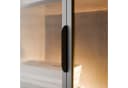 Lookway Glasvitrine LINEA LOFT mit LED-Beleuchtung und Schubladen Braun/Schwarz Bild 5