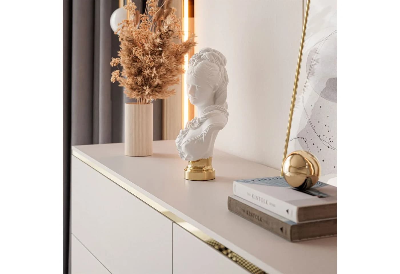 Lookway Kommode AURORA 6S Kaschmir Goldene Leiste - Bild 4
