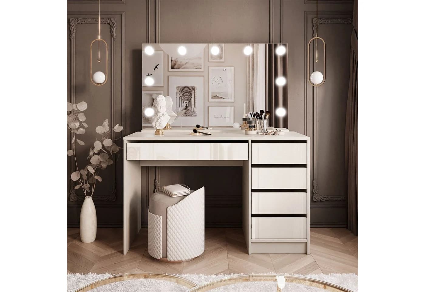 Lookway Schminktisch MADA ELITE KASCHMIR mit LED Spiegel - Bild 3