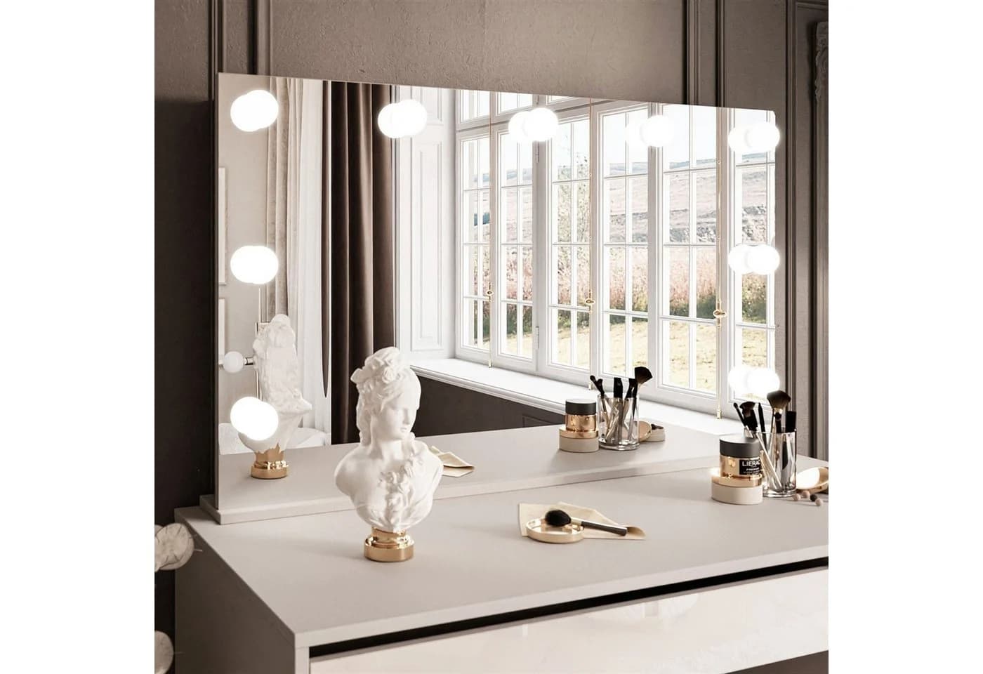 Lookway Schminktisch MADA ELITE KASCHMIR mit LED Spiegel - Bild 5