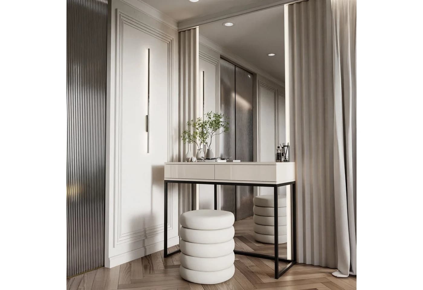 Lookway Konsolentisch BLANCO GLAMOUR Kaschmir