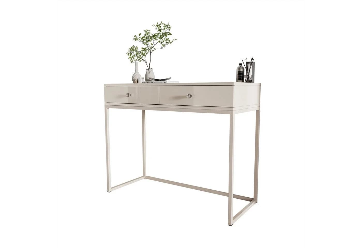 Lookway BLANCO GLAMOUR Konsole Beige Hochglanz mit Schubladen - Bild 2