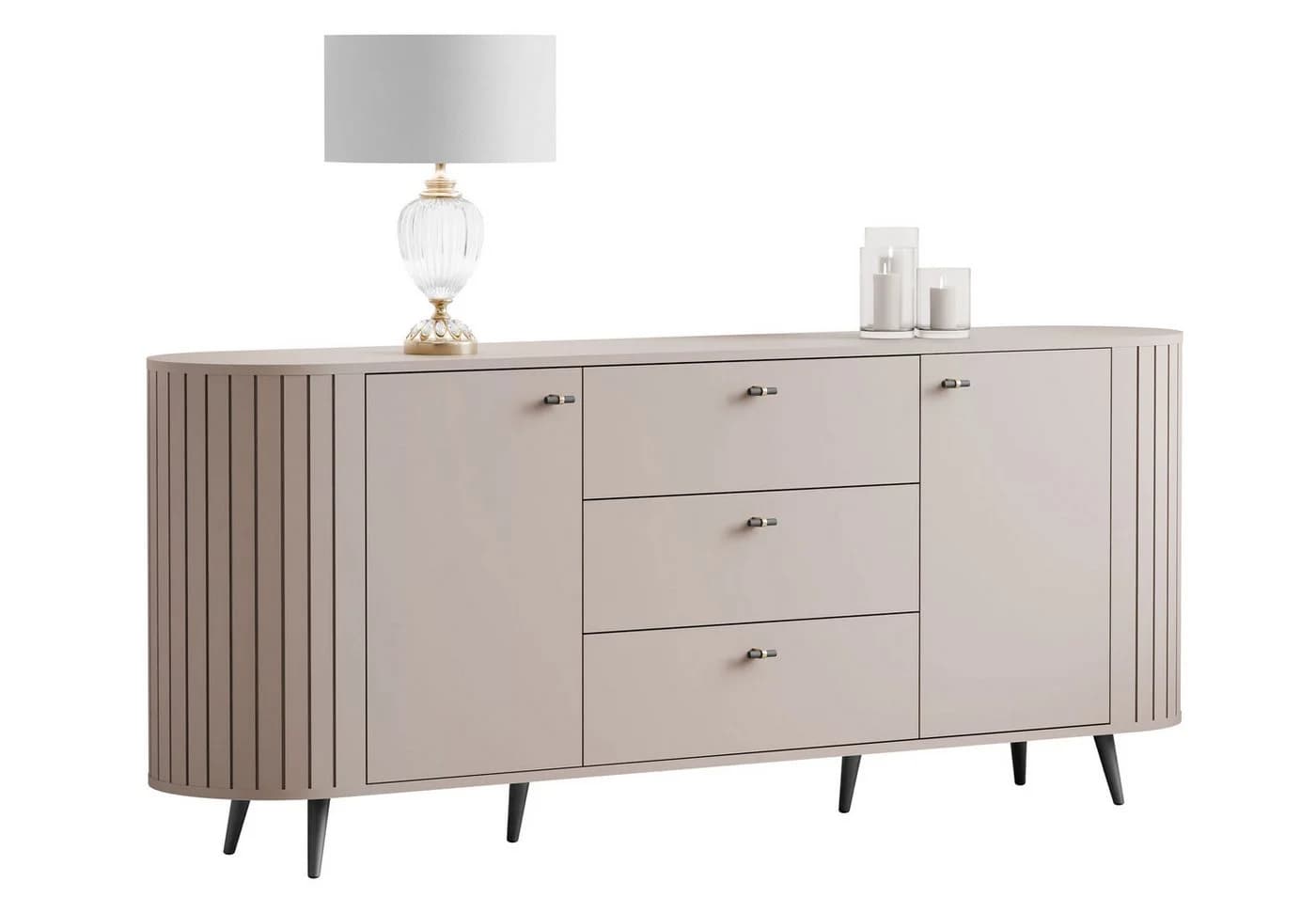 Lookway Kommode ELODIE II 2D3D mit Soft-Close und gefrästen Fronten - Bild 2