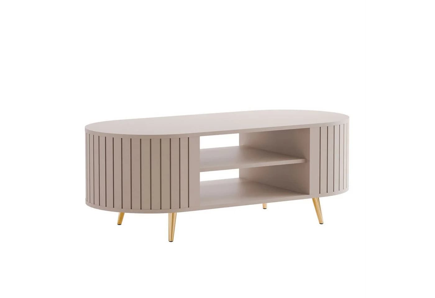 Lookway Couchtisch ELODIE II mit Ablage Schwarz/Gold - Bild 4
