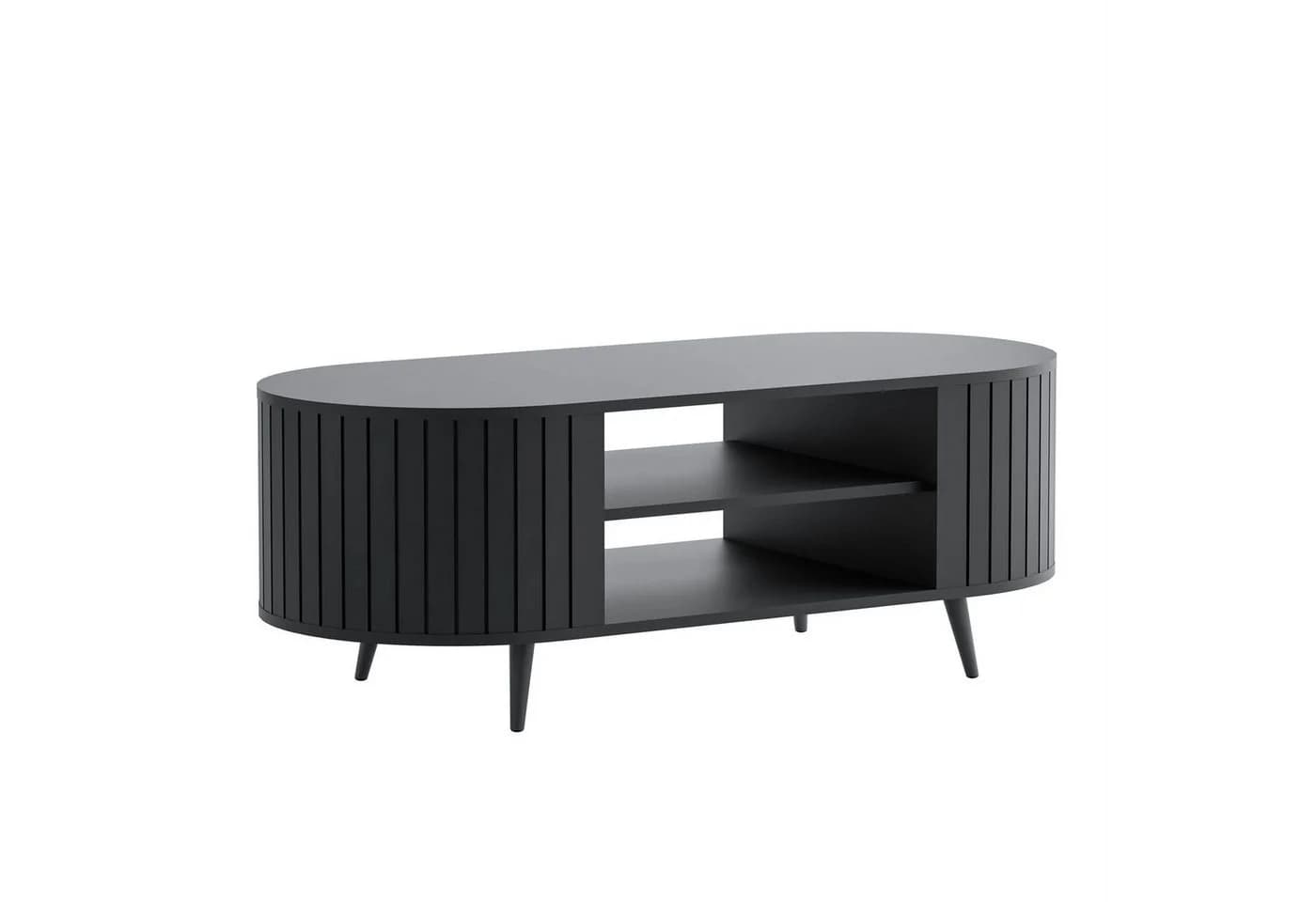 Lookway Couchtisch ELODIE II mit Ablage Schwarz/Gold - Bild 4