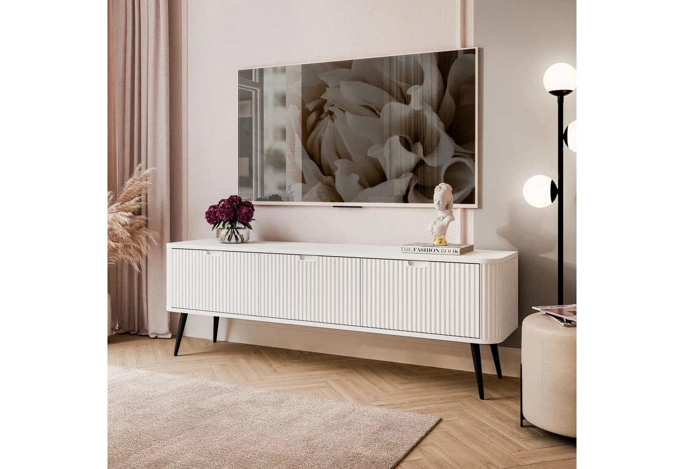 Lookway TV-Schrank ZAIRA 168 cm mit Soft-Close und Metallbeinen