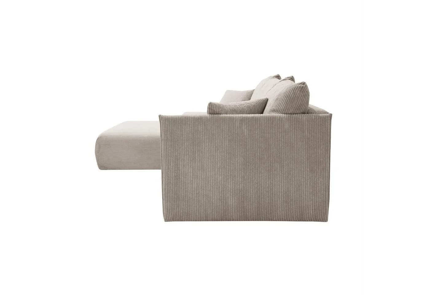 Lookway Ecksofa LAVIO L-Form mit Schlaffunktion Beige - Bild 5