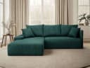 Lookway Ecksofa LAVIO L-Form Grün mit Schlaffunktion und Bettkasten Bild 2