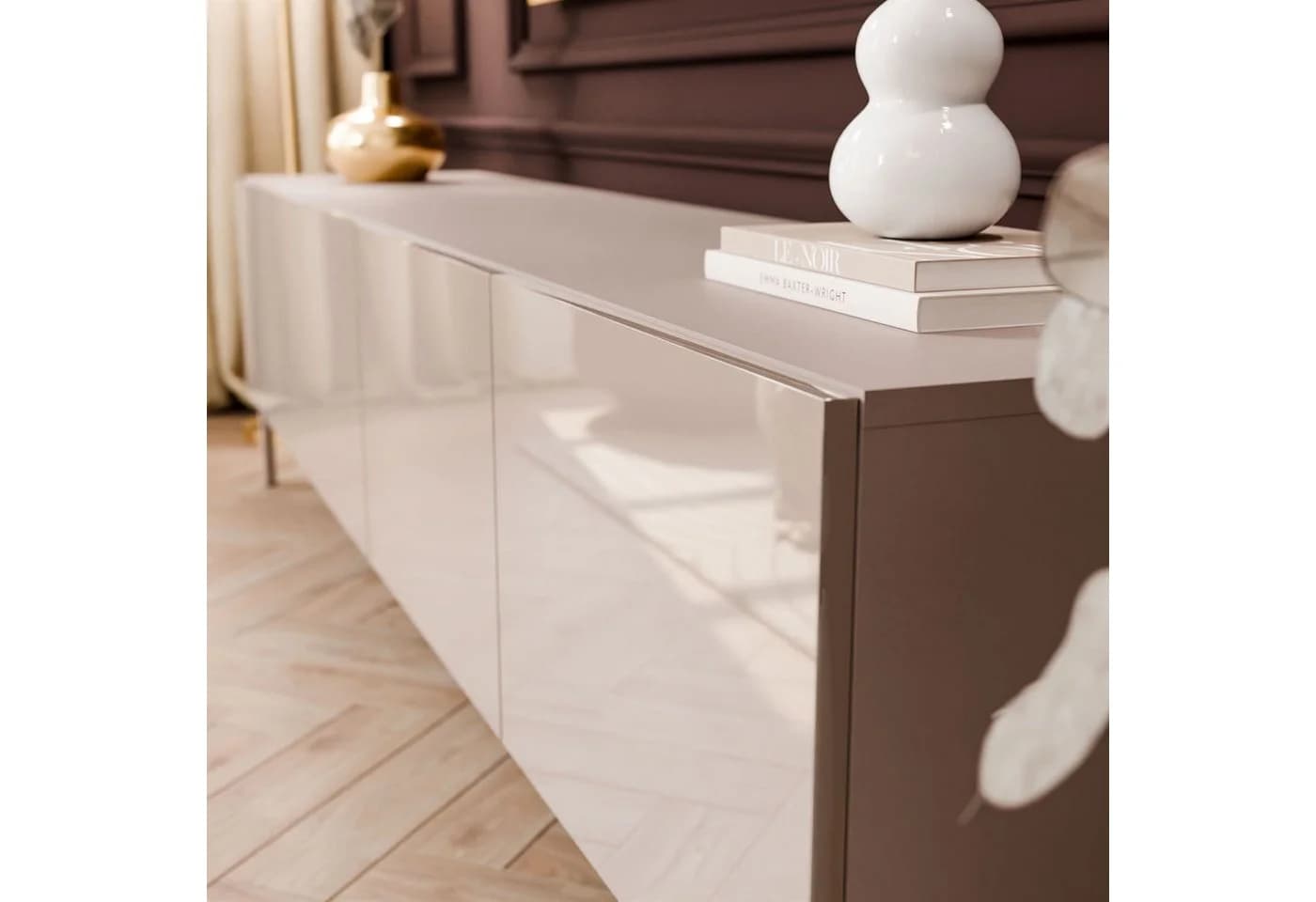 Lookway TV-Schrank COLGANTE 200 Kaschmir Hochglanz Push-to-Open - Bild 4