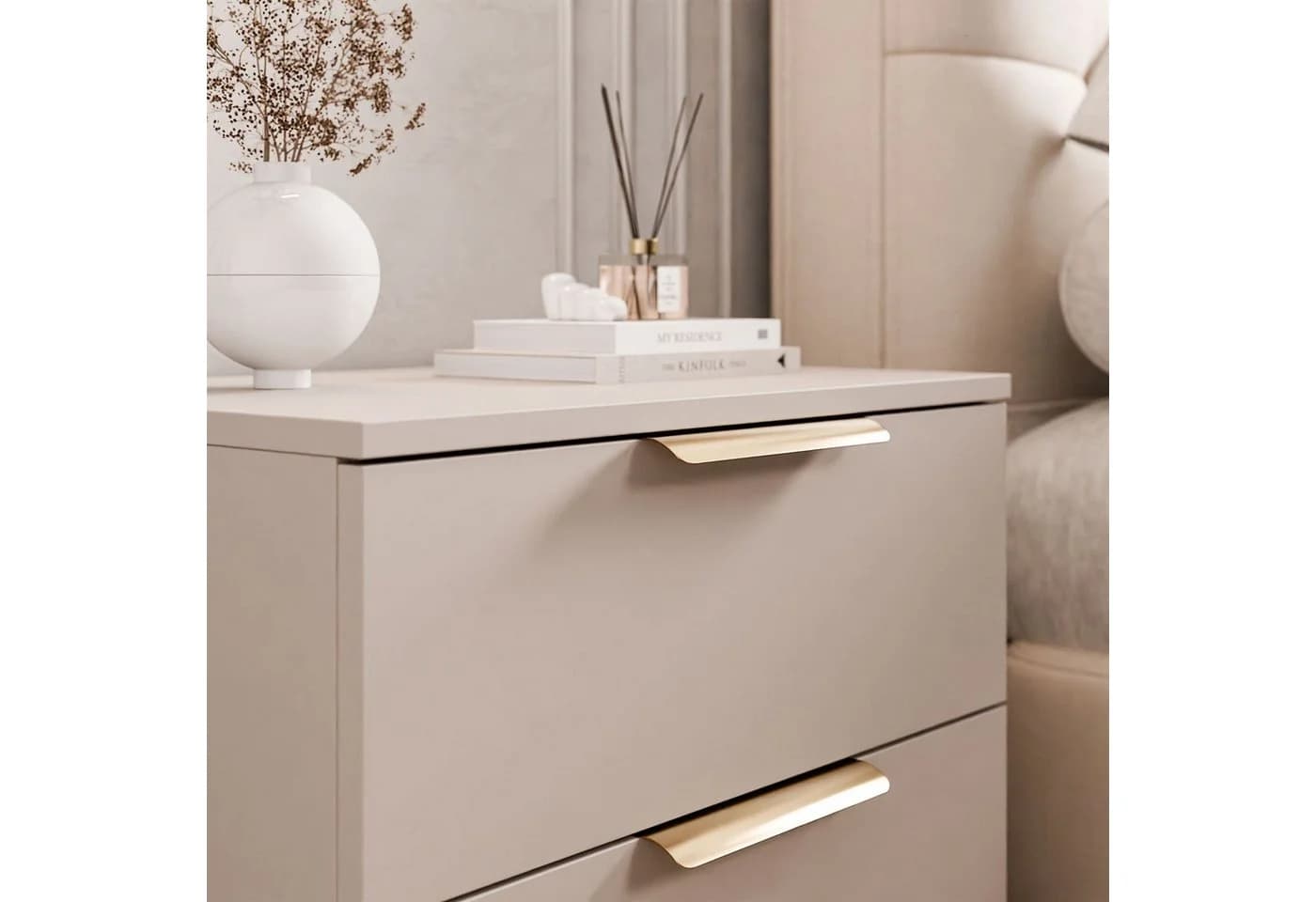 Lookway Nachttisch LINA 2S Kaschmir mit LED-Beleuchtung - Bild 4
