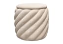 Lookway Hocker NOEL Gepolsterter Pouf mit Stauraum Aufklappbarer Sitzhocker Bild 2