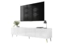 Lookway TV-Schrank AURA 200 Weiß Hochglanz mit LED und PUSH-to-OPEN Bild 2