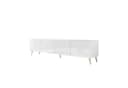 Lookway TV-Schrank AURA 200 Weiß Hochglanz mit LED und PUSH-to-OPEN Bild 5