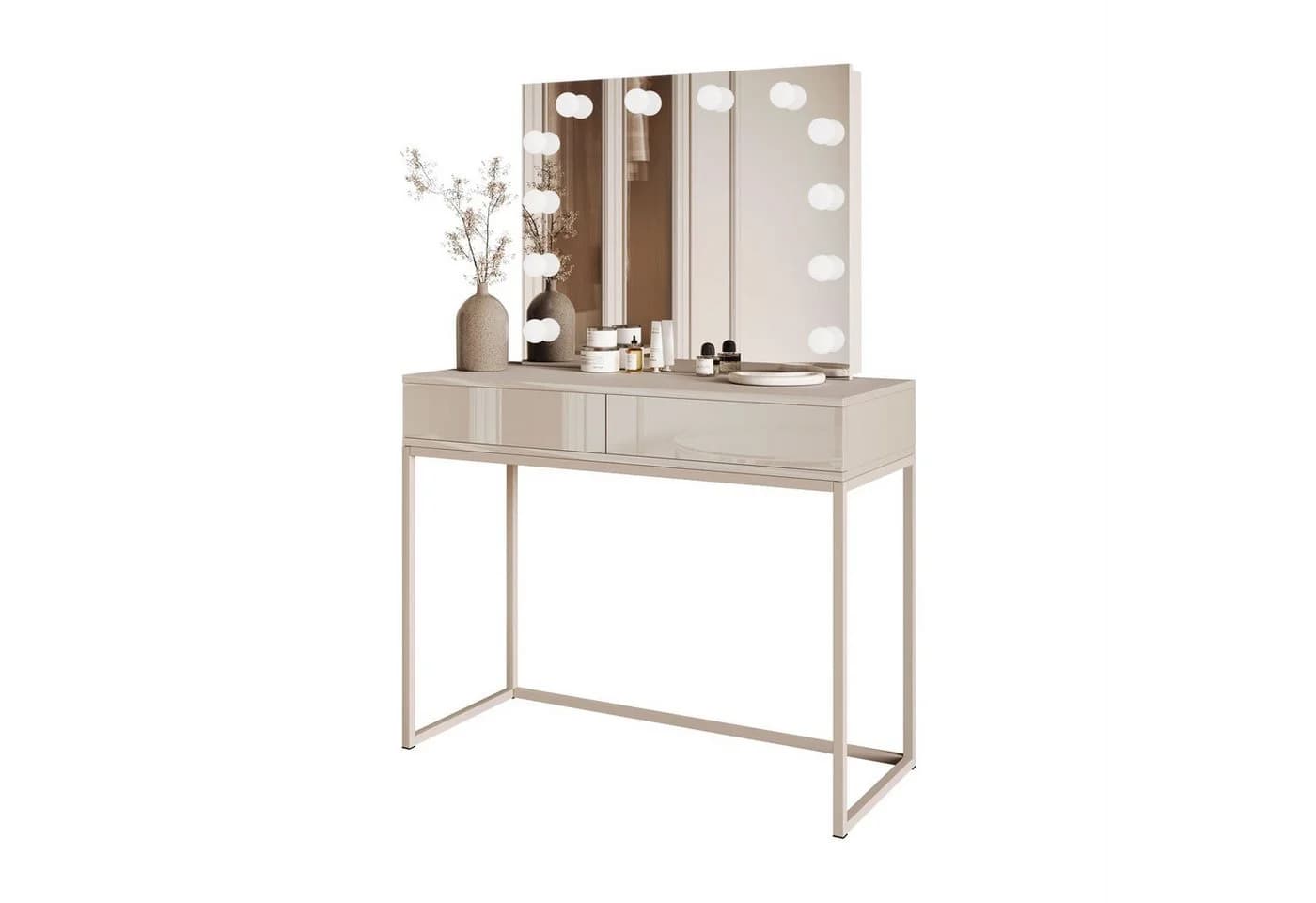 Lookway Schminktisch BLANCO KASCHMIR ELITE mit LED-Beleuchtung - Bild 2