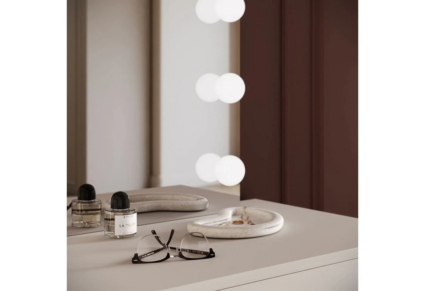 Lookway Schminktisch BLANCO KASCHMIR ELITE mit LED-Beleuchtung - Bild 4