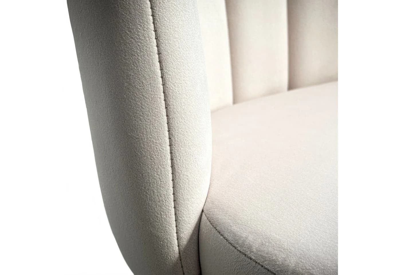 Lookway Polsterstuhl MARIS Beige mit goldenen Metallbeinen - Bild 4