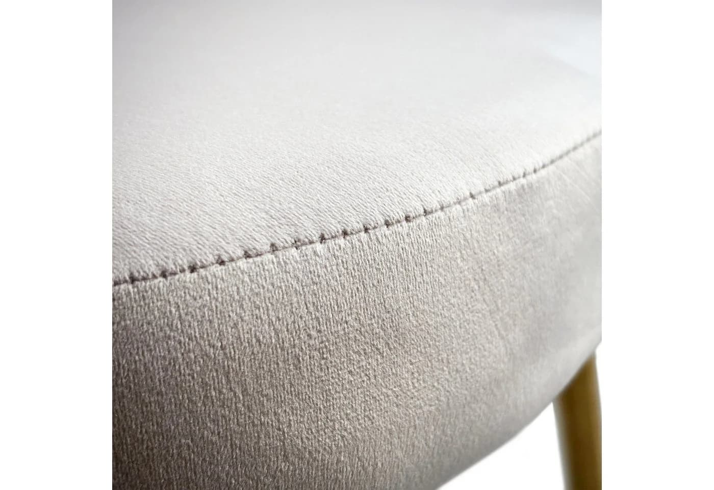 Lookway Polsterstuhl MARIS Beige mit goldenen Metallbeinen - Bild 5