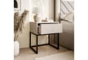 Lookway Nachttisch BLANCO Kaschmir auf Gestell – Moderner Nachtschrank fürs Schlafzimmer Bild 3