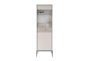 Lookway Vitrine MIDNIGHT Schwarz mit Glastür und goldenem Griff Bild 2