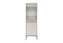 Lookway Vitrine MIDNIGHT Schwarz mit Glastür und goldenem Griff Bild 5