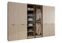 Lookway Kleiderschrank SANDBOX KASCHMIR 300 Sechstürig Weiß/Schwarz Bild 2